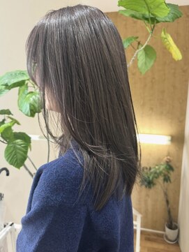バイオレット ナゴヤ(Violet Nagoya) アッシュグレージュグレージュダブルカラー秋カラー秋ヘアHR-165