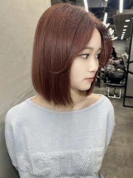 ジーナ 池袋(Zina) レッドカラー/赤髪/レッドブラウン/ダブルカラー/池袋美容院