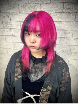 プライズ 錦糸町北口店(prize) ピンク×ブラックデザインカラー【錦糸町北口】kana