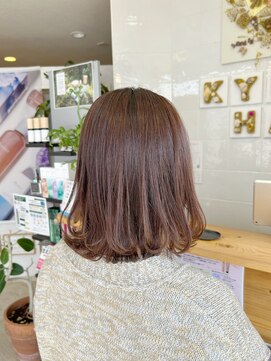 キュウヘアー(KYUU HAIR) 柔らかピンク系カラー