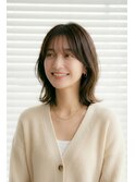 小顔にしたい人必見！短すぎないくびれボブ　レイヤーボブ