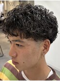 MEN’S/リバースセンターパート/ニュアンスパーマ/錦糸町