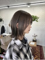 モーニングバイシー(morning by sea) 長めレイヤーボブ×ミントグレージュ