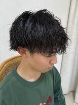 カットウェルズ ラブコオリヤマ 郡山店(Cut Well's Love Koriyama) リバースセンターパート/ニュアンスパーマ/ダウンバング/郡山