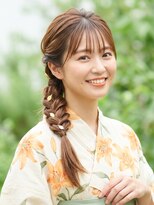 と和 巣鴨 大人可愛い浴衣編みおろし★小顔こなれ抜け感アレンジ