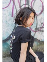 ビビト(bibito) bibito 黒髪 ソフトなデジタルパーマ ボブ