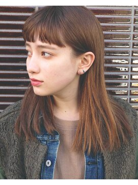 ジーナハーバー(JEANA HARBOR) ぱっつんミディアムとワイドバング☆