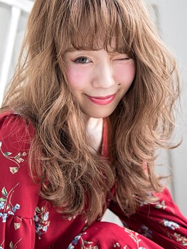 ヘアメイク フレンシア(hair make flencia) バレイヤージュ×グラマラスカール