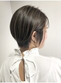 恵比寿×YAMATO ナチュラルハイライトアッシュ+小顔ショート