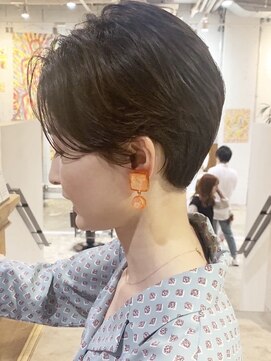 ノラキチジョウジ(NORA KICHIJOJI) 大人かわいいフリンジウェーブボブ＃前髪＃ココアブラウン