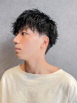 フジヤマバーバーショップ アジト(FUJIYAMA BARBER SHOP ajito)&nbsp;ニュアンスマッシュウルフフェード【田中美旺】b929