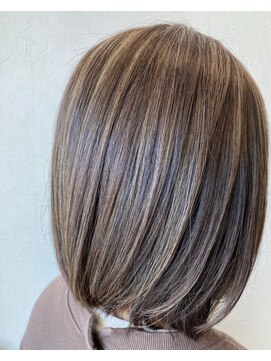 エメールヘア(aimere hair) 白髪ぼかしハイライト＋オンカラー