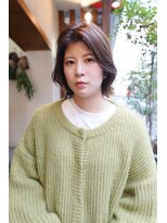 イーズ(e's) 《e's中目黒/代官山美容室》クールな印象の長め前髪×外はねボブ
