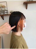 ミニボブ×インナーカラー
