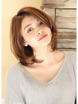 【30代40代50代】毛先ワンカールひし形ミディ