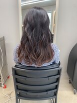 エウペ 渋谷(WEUPE)&nbsp;斜めバング/グレージュカラー/デザインカラー/シルキーベージュ