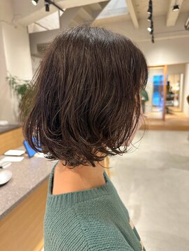 アルジャーノンシロ(ALGERNON shiro) ナチュラルボブ×大人ボブ×ウェーブ 20代30代40代【竹内哲太】