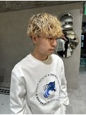 ブリーチパーマ ハイトーンカラー プードルパーマ 新宿