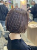 ショート/ボブ/ハイライト/アッシュ/ハイライト/10代/20代/30代