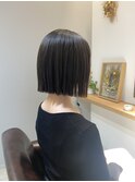 ミニボブ 切りっぱなし