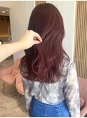 【ダブルカラー】暖色カラー!チェリーレッド