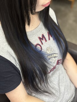 プルエクステのお店ネクスト(NEXT) #プルエクステ#インナーカラー#ブルー