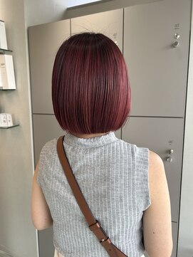 エイト 沖縄豊崎店(EIGHT toyosaki) 【EIGHT 豊崎】お客様スタイル_［チェリーレッドボブ］