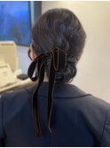 シニヨン × ベロアリボン