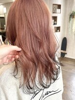 ヘアーアンドライフミルコ(miRuko) ワンブリーチ・オレンジピンク