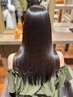一番人気！水素艶髪縮毛ストレート+オージュアTR+marbb+カット￥18900