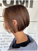 小顔丸みショートボブ/顔型別ヘアスタイル特集
