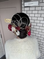 ソノ(sono) タイトシニヨン 成人式ヘア 振袖ヘア 和装ヘア 水引アレンジ