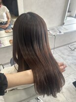 キング(K!ng)&nbsp;縮毛矯正髪質改善ハイライトレイヤーカット楠葉美容室エクステ