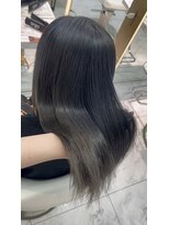 ロンドルピナス 小倉(Lond Lupinus) ミディアムヘア暗めカラー/デザインカラー/フェイスフレーミング