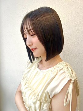 モッズヘア 上尾西口店(mod's hair) 暗髪切りっぱなしショートボブ×透明感艶髪◎20代30代p上尾