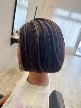 アスラン(ASLAN) 【aslan】沖縄ボブ/コントラストハイライト/白髪ぼかし