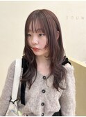 【snuw_ayano】ピンクブラウン/レイヤーカット