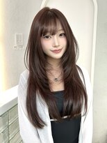 ガガ 心斎橋(GAGA)&nbsp;オリーブベージュ/レイヤーカット/韓国ヘア/顔周りカット/大阪