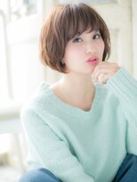 モッズヘア 福岡天神店&nbsp;mod's天神/ミルクブラウン小顔大人ショートヘアミニボブパーマj