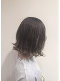 光色　イルミナカラー　ショートパーマ×外ハネボブ