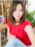 インナーカラーの大人かわいい小顔ミディc3大宮20代30代40代!