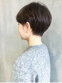 くびれ丸みショート_厚めバングローライトスリークボブ_ba278873