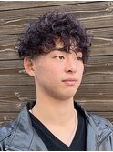 ツイスト スパイラルパーマ ツーブロック マッシュベース