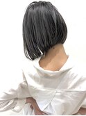 外国人風ハイライトバレイヤージュショートボブ &nbsp;グレージュ