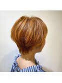 夏ショートオフィス丸みショート×ハンサムショート×髪質改善