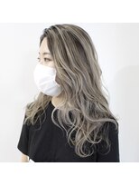 デコヘアーフラッペ(DECO HAIR frappe)&nbsp;エアタッチ　バレイヤージュ　アッシュグレイ　/　グレージュ