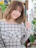 ★外国人風小顔インナーカラーカーキアッシュ20代30代40代★8
