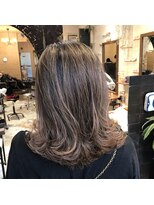 ナチュラルハイセンスプラス(natural high sense+plus)&nbsp;極細ハイライト　くすみカラー ダブルカラー ベージュ