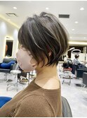 美シルエット×立体感×上質大人ショートボブ【担当村上穂高】