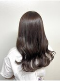 さらツヤロング×ショコラベージュ